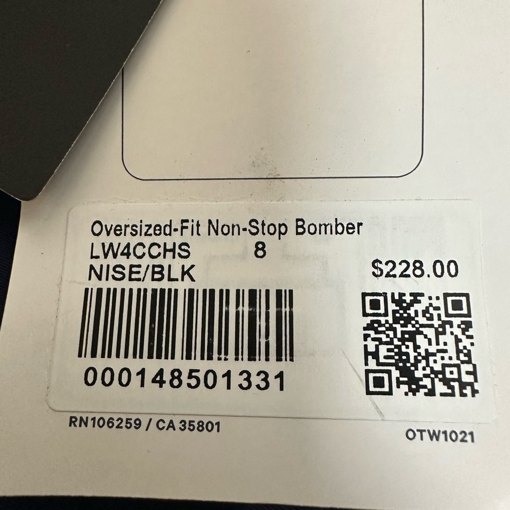 NWT Lululemon Oversized Bomber Jacket - Picture 6 of 8